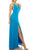 Aidan Mattox - 54470470 V Neck and Back Column Dress Evening Dresses