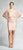 Aidan Mattox - 54473370 Cape Sleeve Beaded Chiffon Cocktail Dress Special Occasion Dress 0 / Light Mink