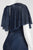 Aidan Mattox - 54473370 Cape Sleeve Beaded Chiffon Cocktail Dress Special Occasion Dress 0 / Steel Blue