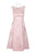 Aidan Mattox Bateau Neck Floral Tea-Length Dress MD1E201386 - 1 pc Blush In Size 2 Available CCSALE 2 / Blush