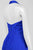 Aidan Mattox - Crisscross-Strapped Midriff Plunging Halter Gown 54469500 - 1 Pc Cobalt in size 10 Available CCSALE