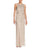 Aidan Mattox - Embellished Bateau Neck Dress 054468710 - 1 pc Gunmetal in Size 12 Available CCSALE
