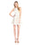 Aidan Mattox - Halter Cocktail Dress 151A98650 Special Occasion Dress 0 / Ivory Nude