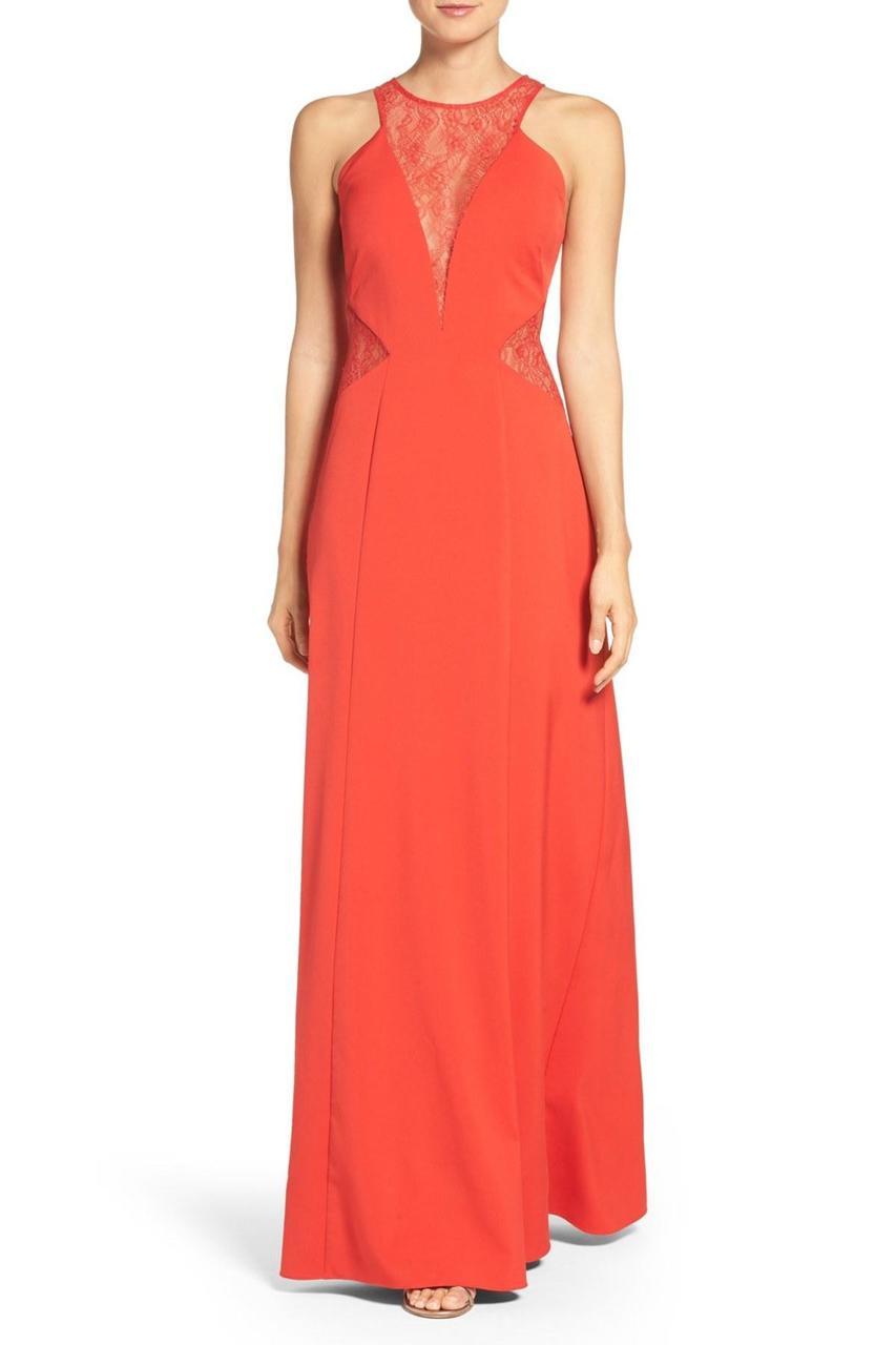 Aidan Mattox - Lace Halter Neck Dress 151A13140 Aidan Mattox - Lace Halter Neck Dress 151A13140