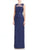 Aidan Mattox - Lace Long Dress 251706210 Special Occasion Dress 0 / Navy