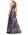 Aidan Mattox - MD1E200784 Sleeveless Metallic Floral Print Gown Special Occasion Dress