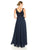Aidan Mattox - MD1E201185 Embellished Caped Scoop Neck A-Line Gown Special Occasion Dress