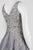 Aidan Mattox MD1E201384 Floral Jacquard brocade Embroidery Ballgown - 1 pc Silver in size 10 Available CCSALE 10 / Silver