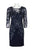 Aidan Mattox - MD1E201969 Embellished Quarter Length Sleeve Dress Special Occasion Dress