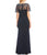 Aidan Mattox - MD1E203616 Beaded Neckline Slit Column Gown Special Occasion Dress