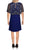 Aidan Mattox MD1E206549 - Sleeveless Jewel Neck With Cape Short Dress Cocktail Dresses
