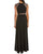 Aidan Mattox - MN1E201092 Lace Paneled Cap Sleeve Crepe A-line Gown Special Occasion Dress