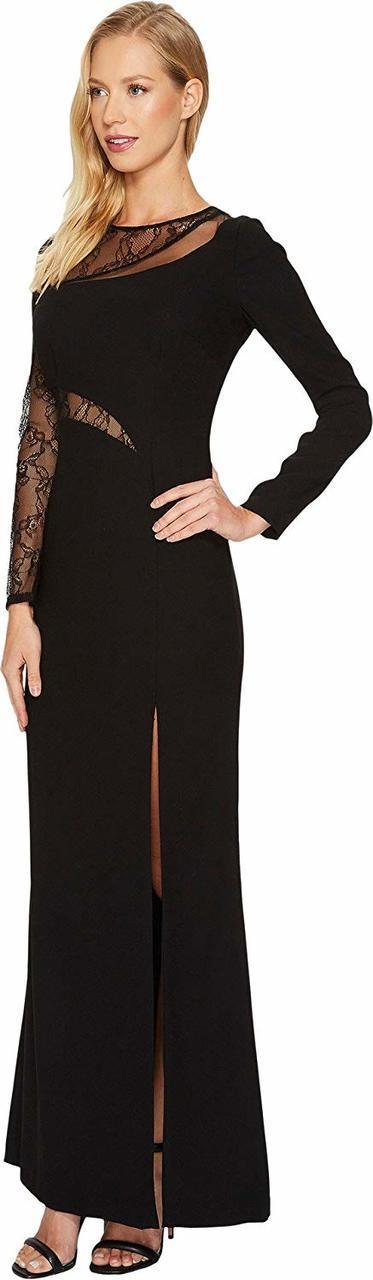Aidan Mattox - MN1E201536 Lace Crepe Jewel Sheath Dress Special Occasion Dress