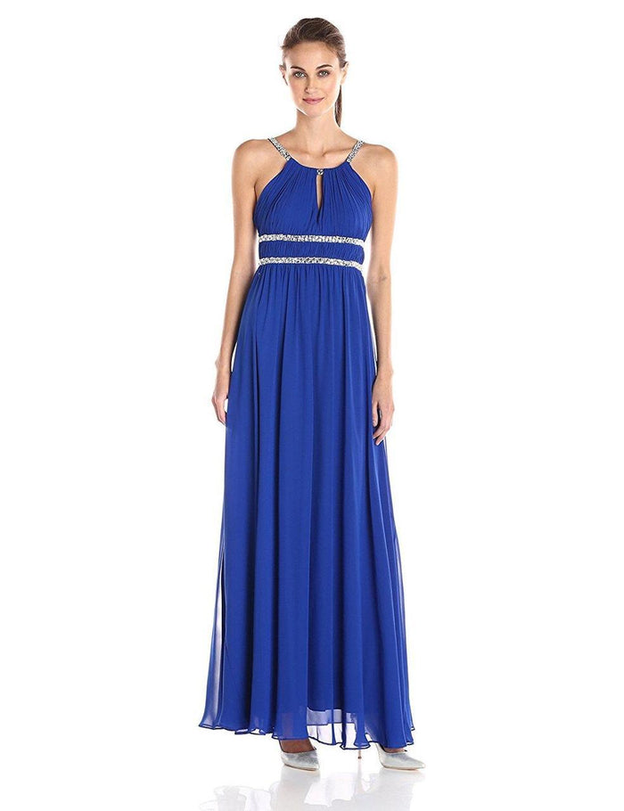 Aidan Mattox - Ruched Embellished Dress 151A98940 Special Occasion Dress 2 / Neptune