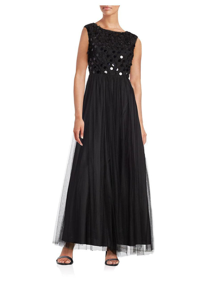 Aidan Mattox - Sleeveless Long Dress MN1E200046 Special Occasion Dress 0 / Black