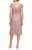 Alex Evenings - 1121570 Sequined Rosette Lace A-line Dress Cocktail Dresses