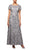 Alex Evenings - 112788 Soutache Lace Sequin Short Sleeve A-Line Gown Mother of the Bride Dresses 12 / Dove