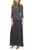 Alex Evenings - 125053 Jacquard Knit Glittered Evening Dress Mother of the Bride Dresses 16 / Smoke