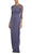 Alex Evenings - 132833 Beaded Illusion Column Dress Evening Dresses 16 / Violet