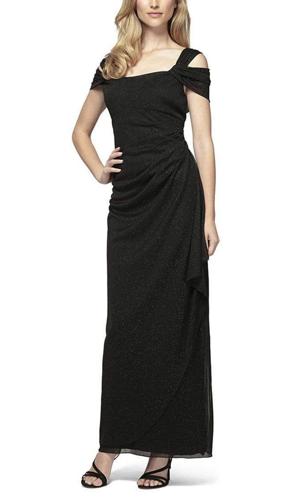 Empire-Waist Long Prom Dress with Strappy Open Back