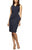 Alex Evenings - 134005 Faux Surplice Fitted Dress with Jewel Accent Cocktail Dresses 16 / Charcoal
