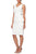 Alex Evenings - 134005 Faux Surplice Fitted Dress with Jewel Accent Cocktail Dresses 2 / Ivory