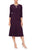 Alex Evenings - 135372 Beaded Scoop Neck Two-Piece Dress Mother of the Bride Dresess 4 / Eggplant