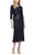 Alex Evenings - 196267 Chiffon Dress with Sequin Embellished Jacket Mother of the Bride Dresses 14 / Navy
