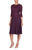 Alex Evenings - 2121796 Lace Scalloped Neck Chiffon A-line Dress Cocktail Dresses