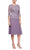 Alex Evenings - 2121796 Lace Scalloped Neck Chiffon A-line Dress Cocktail Dresses 6P / Icy Orchid