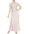 Alex Evenings - 212318 Quarter Sleeve Sparkly Lace and Chiffon Dress Mother of the Bride Dresses 12P / Shell Pink