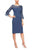 Alex Evenings - 260146 Embellished Bateau Fitted Dress Cocktail Dresses 4P / Wedgewood