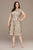Alex Evenings - 4121570 Lace Cap Sleeves Plus Size Knee Length Dress Wedding Guest 14W / Champagne
