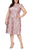Alex Evenings - 4121570 Lace Cap Sleeves Plus Size Knee Length Dress Wedding Guest 14W / Rose