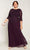 Alex Evenings - 412318 Sequin Lace Chiffon Faux Two-Piece Long Dress Mother of the Bride Dresses 18W / Deep Plum
