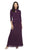 Alex Evenings - 425053 Jacquard Knit Sheath Dress With Jacket Mother of the Bride Dresses 14W / Eggplant