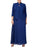 Alex Evenings - 425053 Jacquard Knit Sheath Dress With Jacket Mother of the Bride Dresses 14W / Electric/Blue