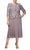 Alex Evenings - 496267 Plus Size Chiffon Dress with Sequin Jacket Mother of the Bride Dresses 18W / Pewter Frost