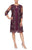 Alex Evenings - 81122202 Embroidered Lace Mock Jacket Jersey Dress Mother of the Bride Dresses 8 / Plum