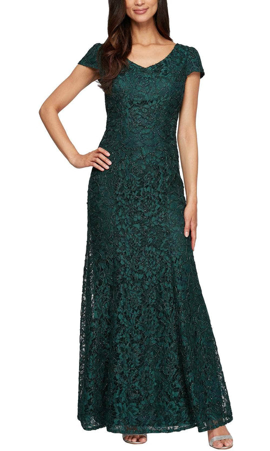 Alex Evenings 811223231 - Corded Lace Evening Dress