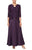 Alex Evenings - 81122326 Lace And Satin Dress With Jacket Mother of the Bride Dresses 6 / Eggplant