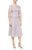 Alex Evenings - 81122420 Embroidered Quarter Sleeves A-Line Dress Mother of the Bride Dresses 4 / Smokey Orchid