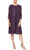 Alex Evenings 811712226 - Mock Jacket Sequin Short Dress Special Occasion Dress 6 / Eggplant
