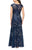 Alex Evenings - 8117897 V-Neck Floral Embroidered Gown With Shawl Mother of the Bride Dresess