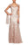 Alex Evenings - 8117897 V-Neck Floral Embroidered Gown With Shawl Special Occasion Dress