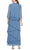 Alex Evenings - 8192001 Tiered Chiffon Long Dress In Blue