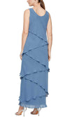Alex Evenings - 8192001 Tiered Chiffon Long Dress  Couture Candy