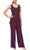 Alex Evenings - 8192002 Chiffon 3 Piece Pantsuit Special Occasion Dress