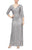 Alex Evenings - 8196646 Sequined V-Neck Column Gown Mother of the Bride Dresses