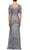 Alex Evenings - 8296611 Cold Shoulder Floral Sequined Dress Special Occasion Dress